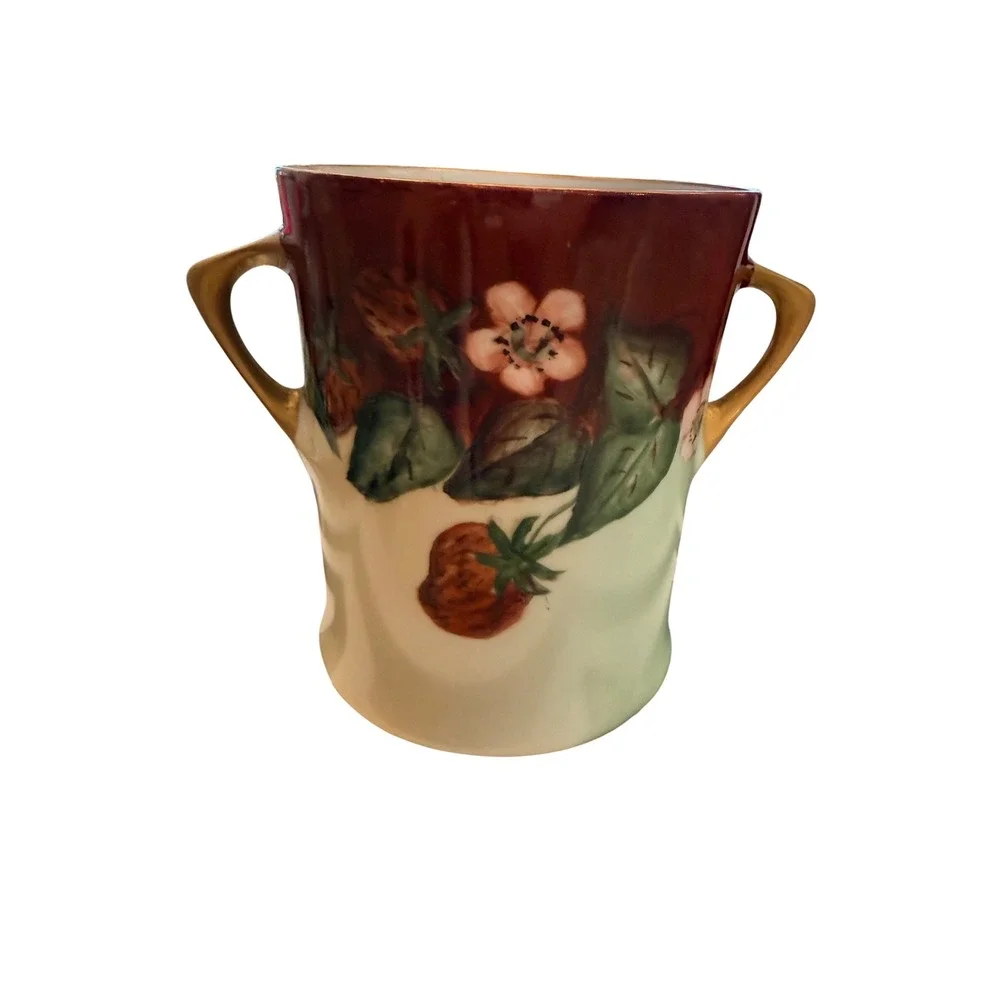 Hutschenreuther Selb Bavaria Strawberry Hand Painted B Le Clair Porcelain